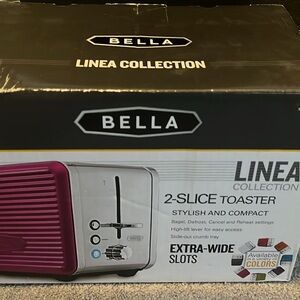 Bella 2-Slice Toaster in Pink and Silver